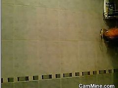 Cute Girl Films Herself Showering