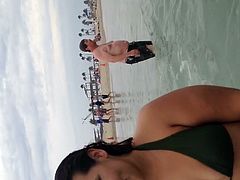 Latina BBW in the water