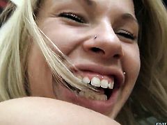 Rocco Siffredi pops out his dick to fuck good looking Lydias mouth
