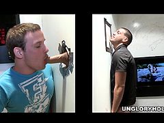 Make sure you have a look at this hot scene where this guy has his big cock sucked by a gay dude after being tricked.