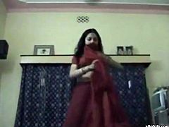 Dark haired young bitch takes her top off and shows her boobs getting her nipples sucked. Have a look at this chick in The Indian Porn sex clip.