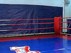 Forget about all other things and start having fun with Lexy Little and Lioness. Magnetic hotties are wrestling on a boxing ring in this extremely hot video clip.