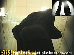Pouring out pee and pussy wiping in this bathroom. These ladies don't have any idea there are spy cam installed down below. Watch their pussy getting soaking wet because of piss.