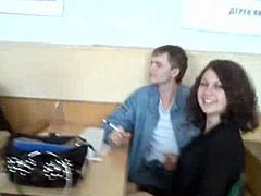 Classroom handjob