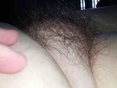 wifes exposed hairy pussy mound, would you fuck it?
