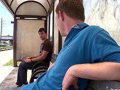 Alejandro and Landon Haynes get tired of waiting for a bus so they decide to spice things up and fuck each other. See how that turned out.