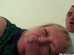 My Wifes Mom brings you a hell of a free porn video where you can see how this chunky blonde mature gets banged by a young stud into a breathtaking explosion of pleasure.