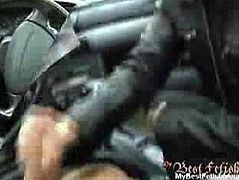 My Best Fetish brings you a hell of a free porn video where you can see how a hot brunette gives a great pov handjob in the car while getting ready to be even nastier.