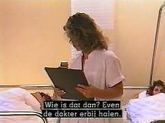 Curly and light haired whores in nurse suits rushed into office of that dude and rested on his table with legs spread. He gave both of them nice missionary style fuck.Watch that hard 3 some in The Classic Porn sex clip!