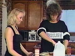 Zealous curly haired blonde with big sexy tits provided her ever hungry dawg with solid blowjob. Take a look at that voracious wench in The Classic Porn sex clip!