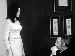 Finally that feverish mature stud managed to seduce that bonny dark haired cutie and pound her kitty in missionary style.Take a look at that hot sex in The Classic Porn sex clip!