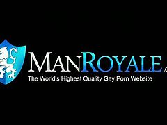 Man Royale brings you a hell of a free porn video where you can see how the horny gay hunk Alex Woods and his friend are ready to go crazy and bang each other's asses.