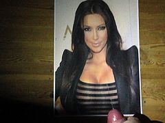 Kim Kardashian Cum Tribute (with original orgasm)