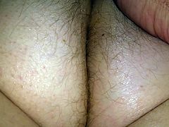 do you like my wifes big fat white hairy asscrack & pussy