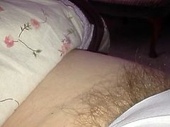 long pubic hair sticking out of wifes white cotton panties