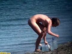 Sexy women of all ages can be seen on nudist beaches. They are minding their own business, taking baths in the sea and doing stuff on the beach completely naked.