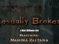 Mahina Zaltana is tied up to a bed with her legs spread. Her master goes from pussy to mouth, fucking her until exhaustion and putting her through multiple orgasms.
