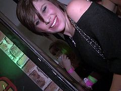 A sizzling girl with long hair, big natural tits and an awesome body enjoys a hardcore interracial fuck at a party. Hear her moan with pleasure now!