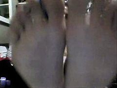 Straight guys feet on webcam #125