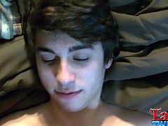 Tasty Twink brings you a hell of a free porn video where you can see how this sexy twink sucks cock pov style and masturbates while assuming some very hot poses.