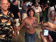 Dude, I was on the street festival and taped there many voracious hotties! Girls didn't ashamed to demonstrate their natural knockers for me! Just enjoy them, dude!