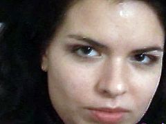 Zuzinka brings you a hell of a free porn video where you can see how this amateur brunette slut plays with her sweet cunt while assuming very interesting poses.