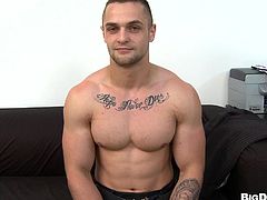 Horny ripped gay dude gives Denis Reed an amazingly hot blowjob and gets his yummy ass drilled in a hot doggystyle bareback fuck.