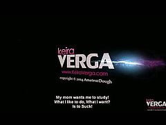 Keira Verga fucks a dildo at her desk