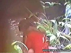 Voyeur 4 You brings you a hell of a free porn video where you can see how this hot brunette slut gets banged hard outdoors while assuming very hot poses.