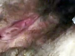 Beautiful hairy pussy an lady