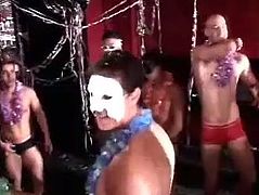 Press play to watch these homo fellows, with nice asses wearing sexy underwear, while they act naughty and go out of control together.