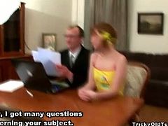 Home tutoring has turned into an opportunity for teachers to fuck their sexy students. The same has happened with this sexy chick who rode her teacher's cock for an A.