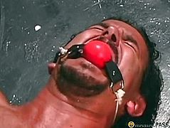 Girl gagged tormented man