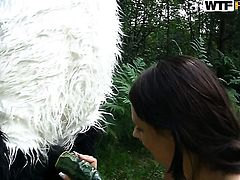 Molly gives deep throat job