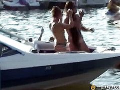 Sex party on yachts