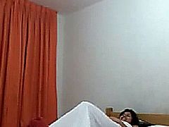 Teen couple in homemade sex video.