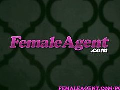 FemaleAgent. Sexy MILF agent desperately seeks for studs money shot
