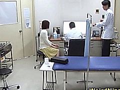 Asiansex cutie strips down to her gstring to visit her doctor