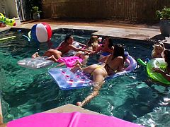 This hardcore lesbian outdoor fuck party features Adrianna Nicole, London Keyes, Sammie Spades, Holly Michaels, Gia Dimarco, Emma Haize and Leilani Leeane.