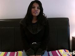 Kavya Sharma goes naughty in solo show. She is one of the most in demand Indian sluts in town. This brunette whore is enticing you with her dirty moves right before your eyes.