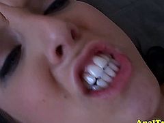 Analsex loving girlfriend fucked in both holes before getting facialized