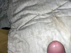 Spraying Cum on a Pillow