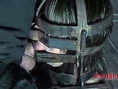 PD broke out his bitch cage again to teach this cunt vikki how to be polite. He washes her mouth out with cock and then the lessons start. She needs to learn to say 