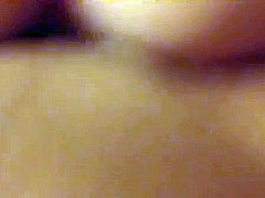 Girl cheats on her boyfriend and has sex with her black lover in a hotelroom. She sucks his dick hard and then mounts her unprotected pussy on top. She also gets fucked from behind.