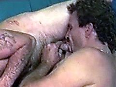 Hairy straight duo sixtynine on the floor and look awkward handling a cock