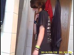 bathroom spy cam - german teen