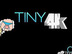 4K HD - Tiny4K Tiny teen swallows thick cock