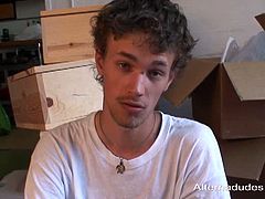 Alternate Dudes brings you a hell of a free porn video where you can see how the horny twink Logan Hughes masturbates for you while assuming very naughty poses.