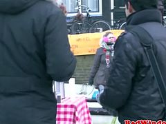 Redlight Sex Trips brings you a hell of a free porn video where you can see how this hot Dutch hooker entertains two horny dudes while assuming very naughty positions.