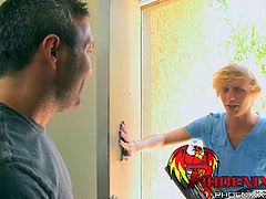 Muscle man Brock Landon visited by these horny blonde twink Evan Stone and he get straight to the point that he offers a quick fuck and blowjob for their satisfactions.